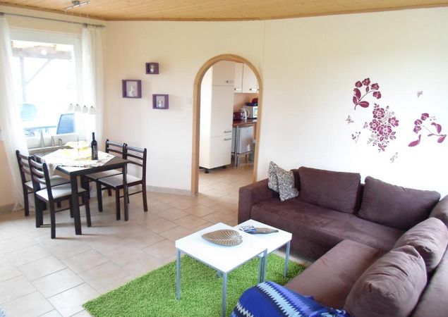 Wohnzimmer Ferienhaus Kunsche, Foto: Kunsche