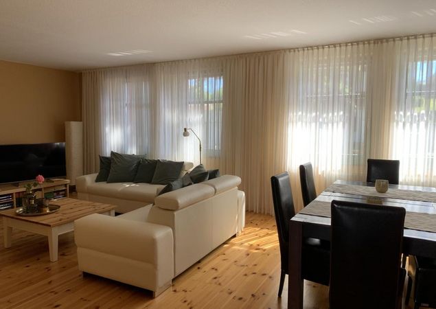 Ferienhaus am Baalensee - Wohnzimmer mit Essbereich, Foto: Petra Walter, Lizenz: Petra Walter