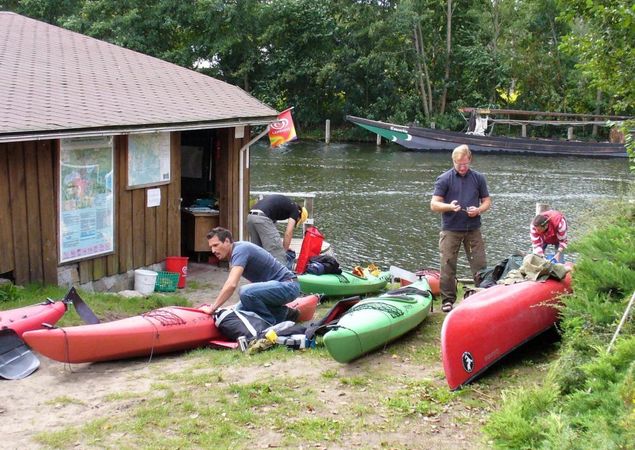 Hotel garni Haus an der Havel - Kanus, Foto: Peter Alker, Lizenz: Peter Alker