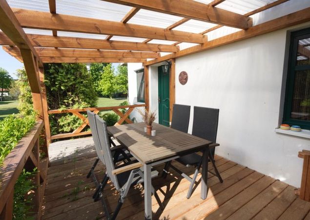 Ferienwohnung Kastanienhof - Terrasse, Foto: Martina Burghardt