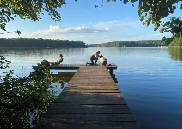 Abendstimmung am Ellbogensee Steg, Foto: Amelie Kemmerzehl