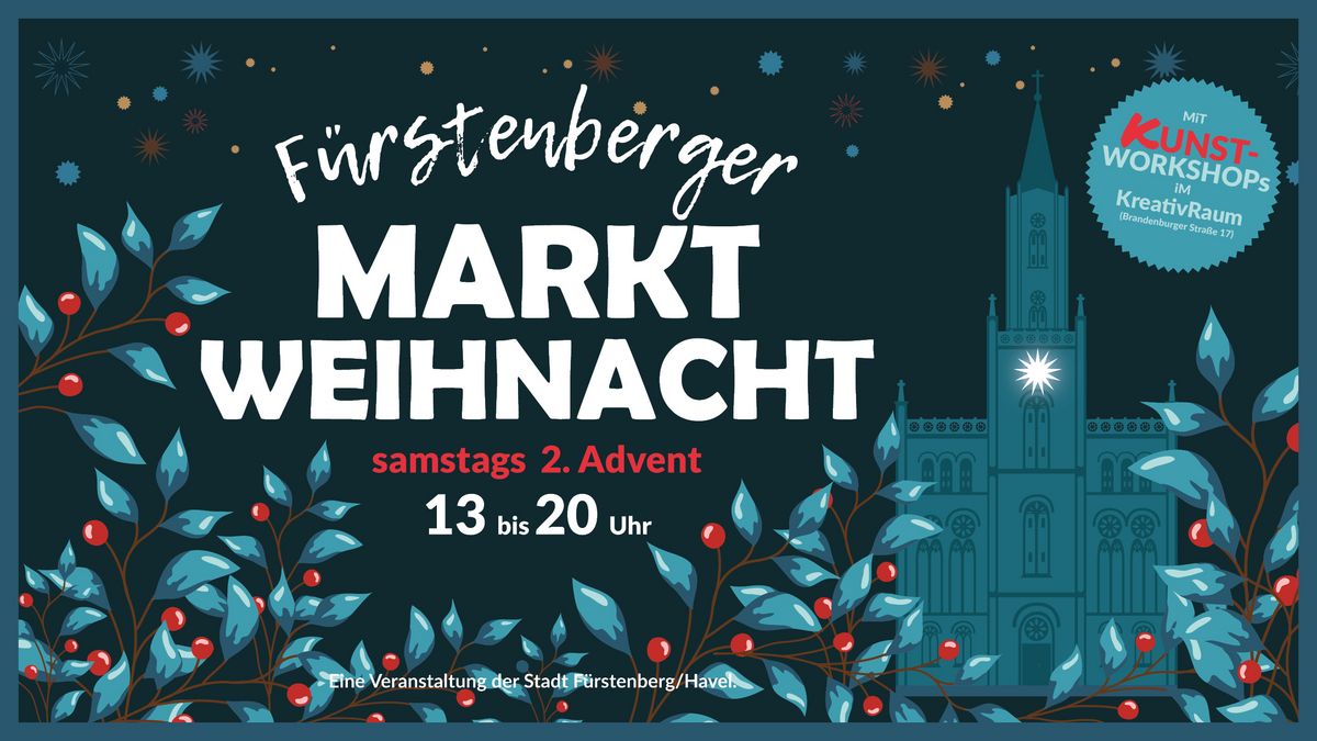 Das Foto zeigt das Plakat des diesjährigen Weihnachtsmarktes