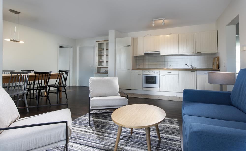 Ferienwohnung mit Wohnzimmer und Küche, Foto: Precise Hotel & Resorts, Lizenz: Precise Hotel & Resorts Ferienwohnung mit Wohnzimmer und Küche, Foto: Precise Hotel & Resorts, Lizenz: Precise Hotel & Resorts