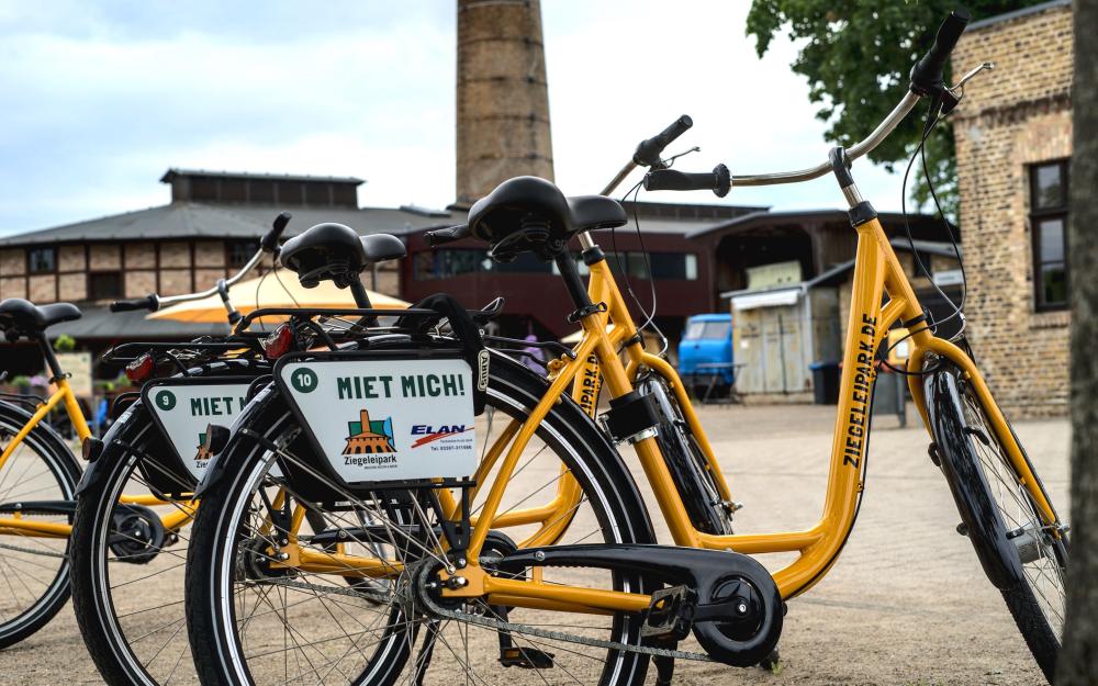 Fahrradverleih im Ziegeleipark Mildenberg