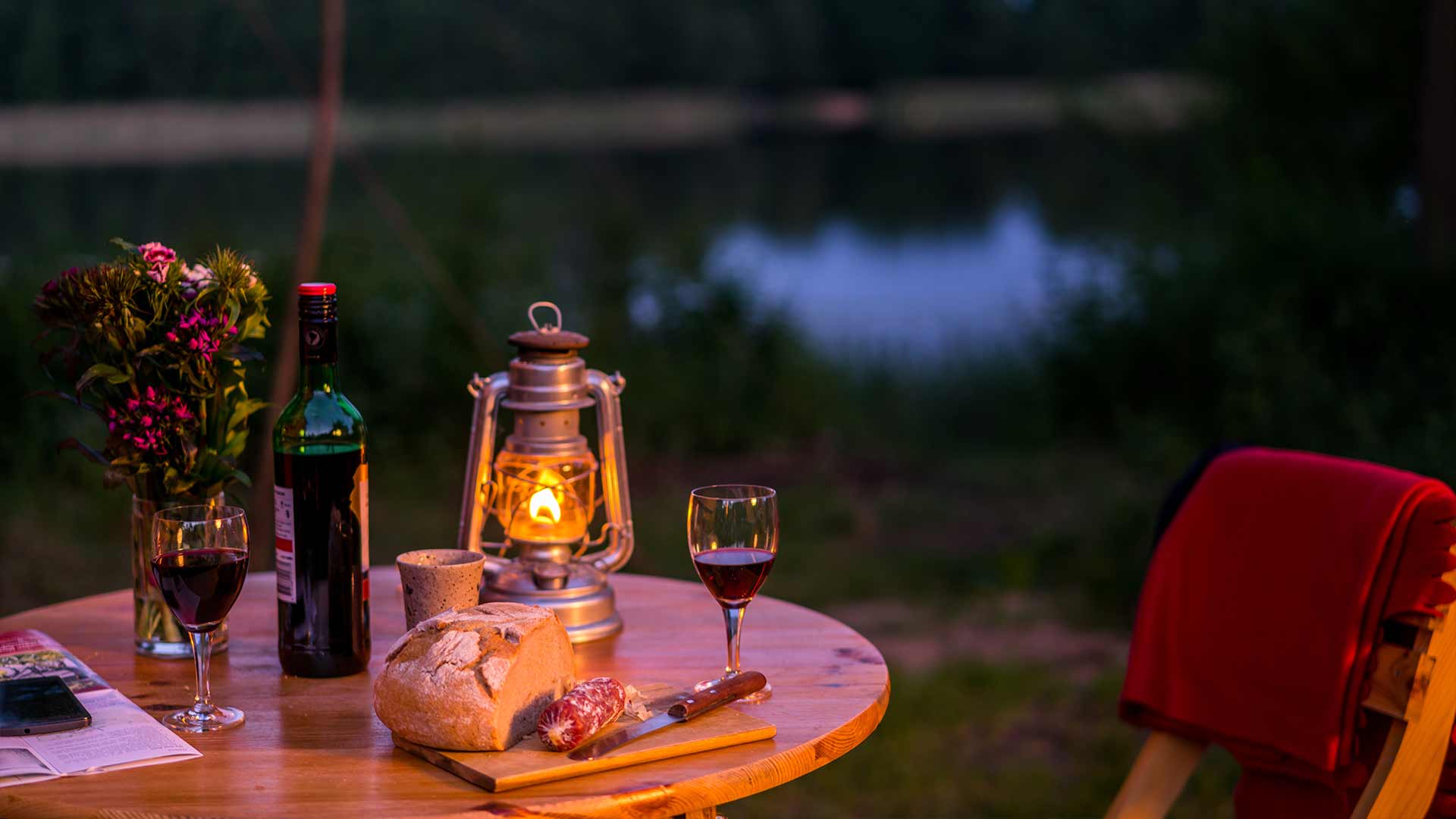 Romantische Stimmung beim Landgang